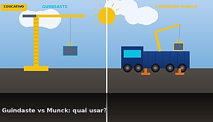 Qual a diferença entre guindaste e caminhão munck?