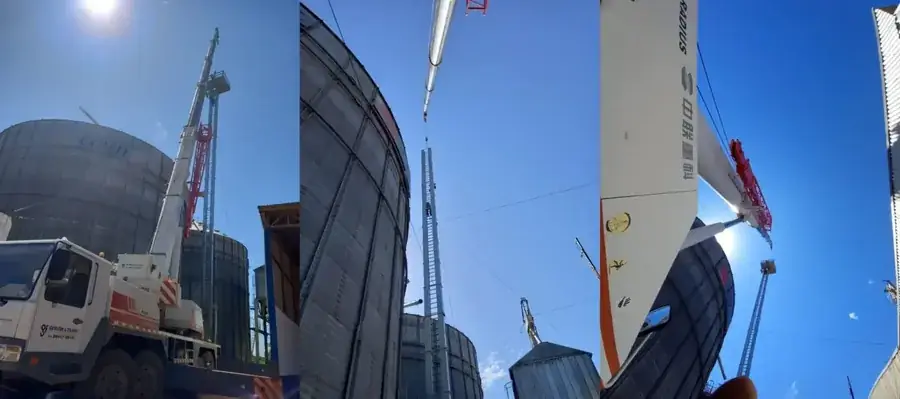 Frota de guindastes Gerizim & Filhos disponível para locação